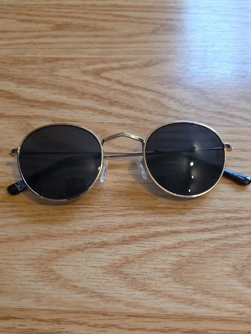 Lucky Brand Gold Round Frame Sunglasses